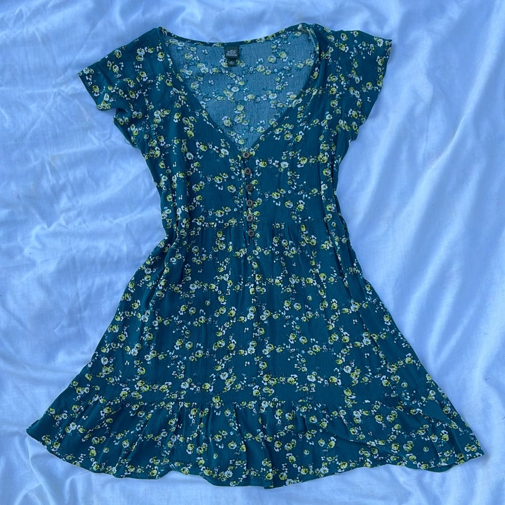 green floral sundress
